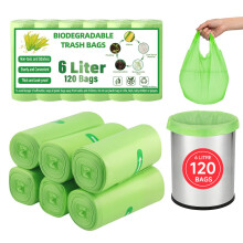 Biodegradable Food Waste Bags 6L Small Compostable Caddy Bin Bags Liners Cl