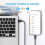 Câble Usb C 5M，Long Câble Usb Vers Usb C 3A Charge Rapide Nylon Tressée Cable Type C Pour 4