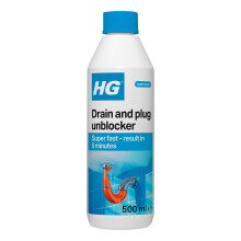 HG Drain and Plug Unblocker | Clears Blocked Sinks & Showers | 500ml