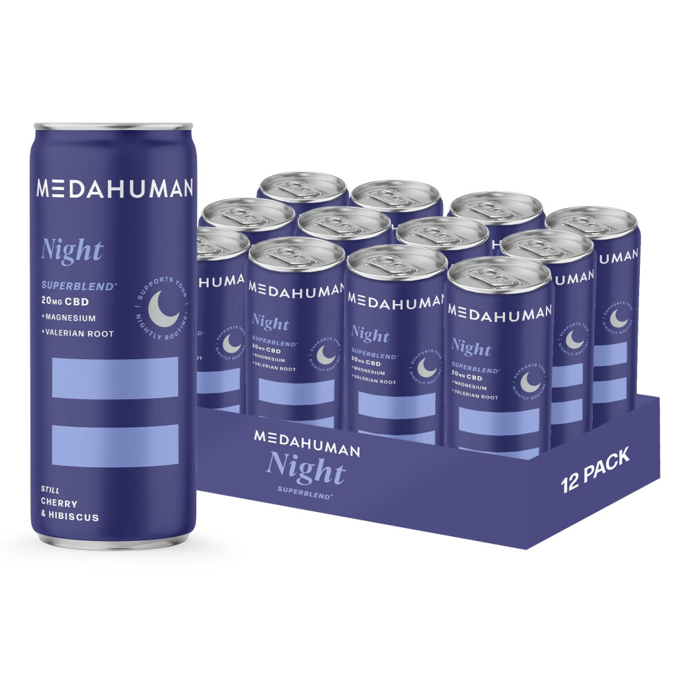 Medahuman Cbd Still Drink 20Mg Night Sour Cherry Hibiscus With Valerian Ro