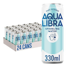 Aqua Libra Sparkling Water 330 ml Pack of 24