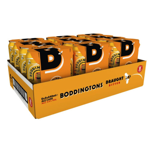 Boddingtons Draught Bitter Beer 24 x 440ml cans
