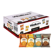Walker's Shortbread Twin Pack Assorted Biscuits – Multipack with Golden Oat, Belgian Chocolate, Salted Caramel & Ginger, Traditional Scottish Recipe