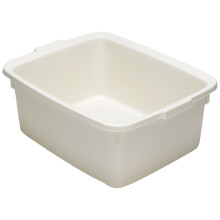 Addis 502814 Plastic Butler Large Rectangular Bowl, Linen Cream, 12.5 Litre