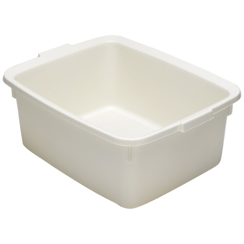 Addis Addis 502814 Plastic Butler Large Rectangular Bowl, Linen Cream, 12.5 Litre