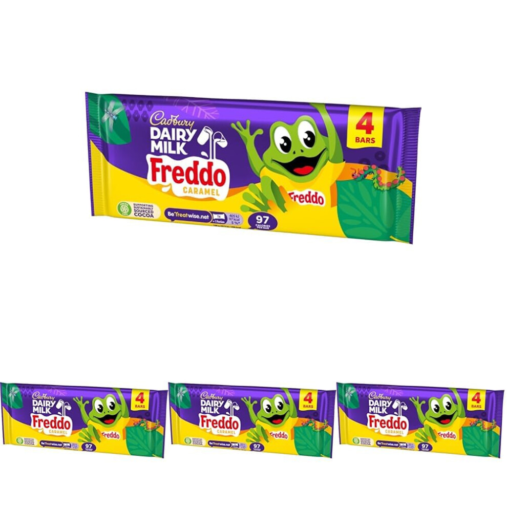 Cadbury Dairy Milk Freddo Caramel Chocolate Bar Bitesize Treats 4 X 78 G Ba