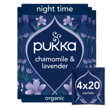 Pukka Herbs Night Time Organic Herbal Sleep Tea Box Chamomile Lavender Oat