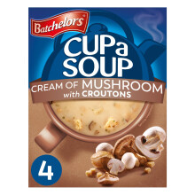 Batchelors Cup a Soup Mushroom Instant Soup, 4 Sachets Per 99 g Box (Pack of 1)