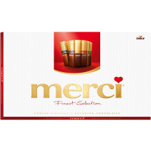 Merci Finest Milk & Dark Chocolate Variety Pack, Selection, Gluten