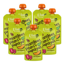 Ellas Kitchen Mangoes Pears and Papayas 120 g Pack of 7 Organic