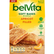 Belvita Soft Bakes Breakfast Biscuits Filled With Apricot, Soft Bars