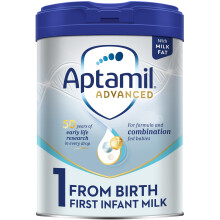 Aptamil Advanced 1 First Infant Baby Milk Powder Formula, from Birth, 800g