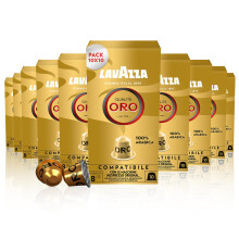 Lavazza Qualità Oro Nespresso Compatible Aluminium Capsules 10 Packs of 10