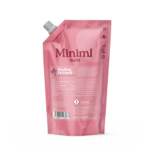 Miniml Eco Washing Up Liquid 1L Refill - Rhubarb & Lemon | Skin Sensitive Friendly - Dish Wash Cleaner - Plant Based - Vegan - Cruelty Free