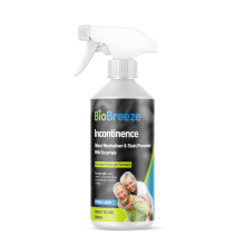BioBreeze Incontinence Odour and Stain Preventer with Enzymes - Carpet Cleaner, Cleaning Products & Upholstery Cleaner - Linen Fresh, Super Strength,