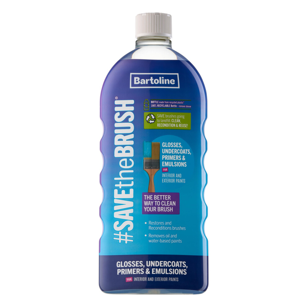 Bartoline Save The Brush Glosses Undercoats Primers Emulsions 1L Â Eco Wh 8079162389676