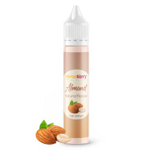 HONEYBERRY Natural Almond Food Flavouring 30ml – High Strength Professional Flavour Drops – Concentrated Liquid Essence for Baking, Desserts