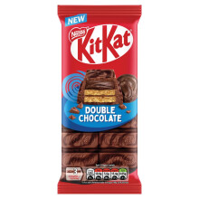 KitKat Double Chocolate Sharing Bar - Crispy Wafer Biscuit, 99g | Pack of 1