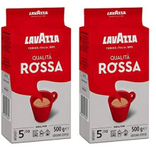 Lavazza Qualità Rossa Ground Coffee Espresso Arabica and Robusta Medium Roa