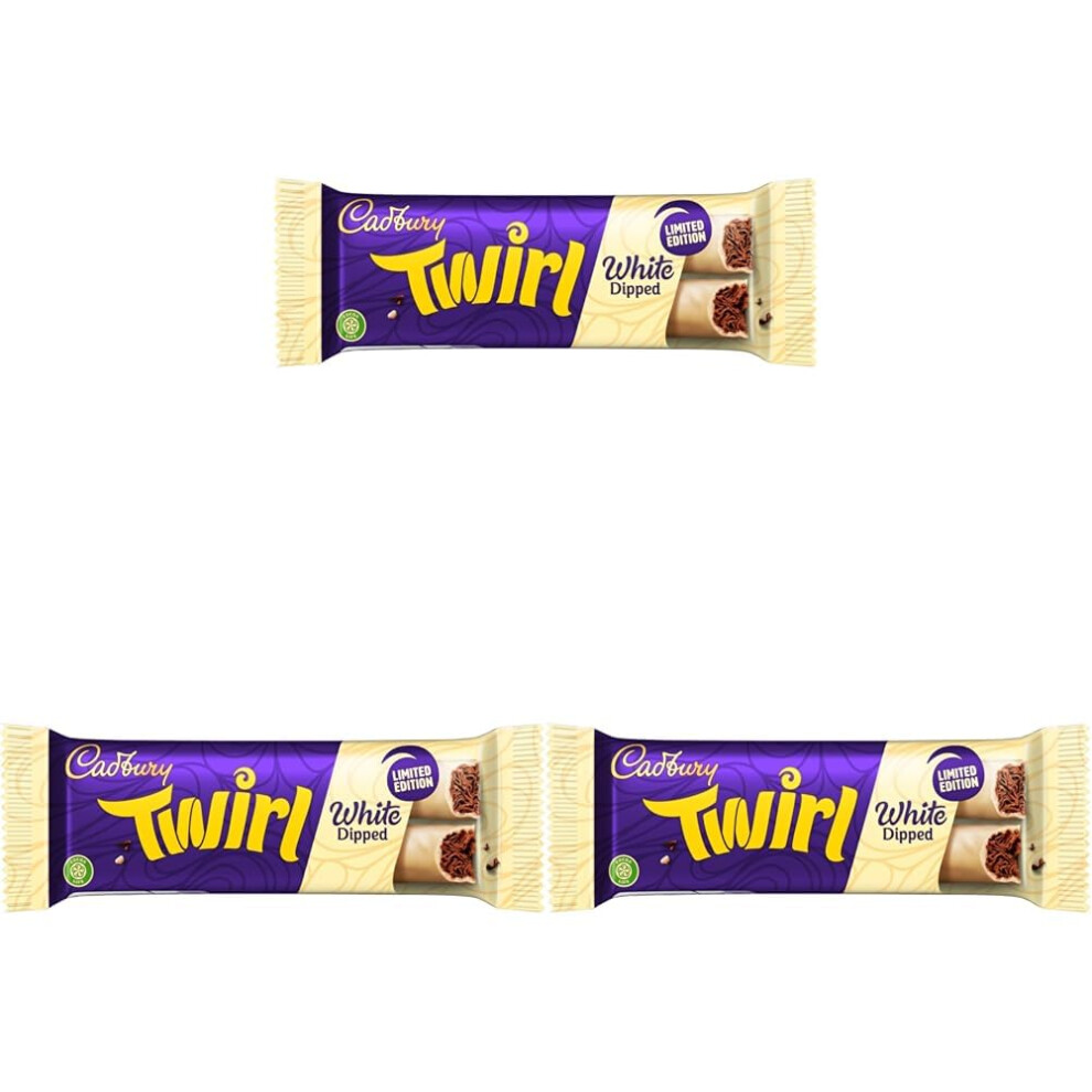 Cadbury Limited Edition Chocolate Dipped Twirl Bars, Irresistible &