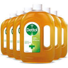 Dettol Antiseptic Liquid Multipack of 6 X 750ml Total 45L Cleaning Alcohol