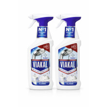 Viakal Limescale Remover Spray 500ml 2 Pack Hard Water Stain Cleaner for B