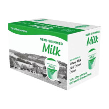 Lakeland Semi-Skimmed Milk Pods 12ml (Pack of 120) | Convenient Long-Life Milk Portions for Hot Beverages | Long Shelf Life | Suitable for Various Se