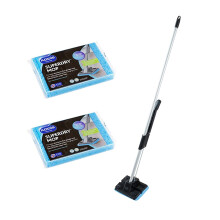 Addis Superdry Sponge Floor Mop with BuiltIn SelfWringing Handle  2 Spare R