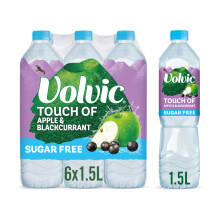 Volvic Touch of Fruit Apple & Blackcurrant Sugar Free Still Flavoured Water Mult