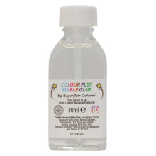 Colour Flex Edible Glue with Brush - Professional Food Grade Edible Glue High Strength Ready to Use for Cake Decorating, Sugarcraft