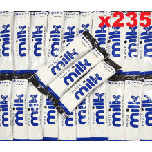 235x Whole Milk UHT 10ml Individually Wrapped Sticks Portions Sachets