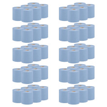 Aspect Blue Roll Pack of 6024000 Sheets Centrefeed 2 Ply Kitchen Rolls Embo