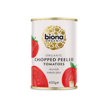 Biona Organic Chopped Tomatoes 400 g Pack of 12