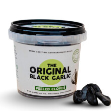The Original Black Garlic Peeled Cloves – Sweet & Savoury Gourmet Black Garlic, Aged to Perfection, Ready-to-Eat, 100% Natural & Vegan