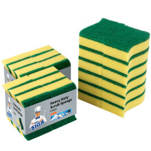 MR.SIGA Heavy Duty Scrub Sponge - Pack of 24, Size:11 x 7 x