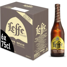Leffe Brune Belgian Abbey Beer Large Bottle, 6 x 750 ml