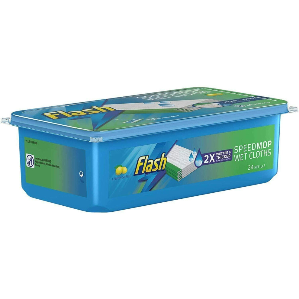 Flash 24 Pack Speed Mop Hygiene Mop Refill Wet Cloths Refills Wild