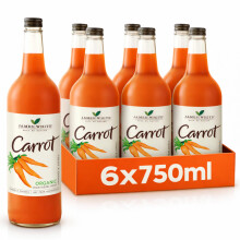James White Organic Carrot Juice  Vegan  No Added Sugar  Picked and Pressed