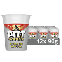 Pot Noodle Sticky Rib Standard Pot Noodle instant vegetarian snack quick to
