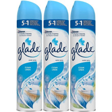 3 x Glade Aerosol Air Freshener 300ml - Clean Linen