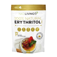 NKD Living Erythritol GOLD 500g - Natural Brown Sugar Alternative with Stevia