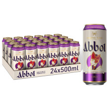 Abbot Ale Beer, 24 x 500ml Cans, English Ale