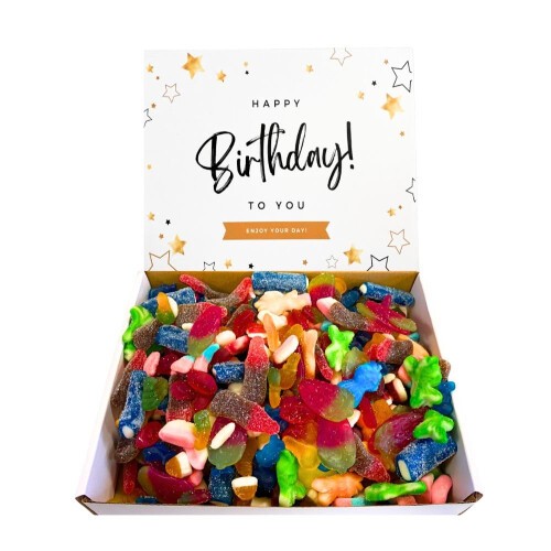 Happy Birthday Pick and Mix Sweets Gift Box – Sweet Hamper, Assorted