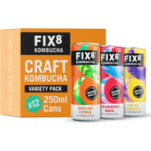 Fix8 Kombucha Drink  Live Cultures  Rich in Beneficial Probiotics  Boosts I