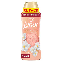 Lenor Laundry Perfume Scent Booster 495g, Jasmine & White Cedar, Non-Stop Freshness Up to 12 Weeks in Storage, Granules