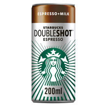 STARBUCKS ESPRESSO MILK DOUBLESHOT ESPRESSO CAN 12 X 200 MLPREMIUM COFFEE