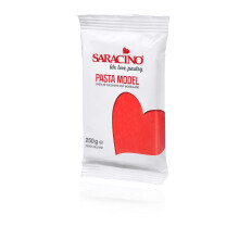Saracino Sugar Paste Model Red Modelling Paste 250 g Gluten Free Made in It