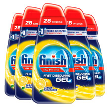 Finish, Dishwasher Degreaser Gel, Lemon, 3.5l, 140 Washes, Fast
