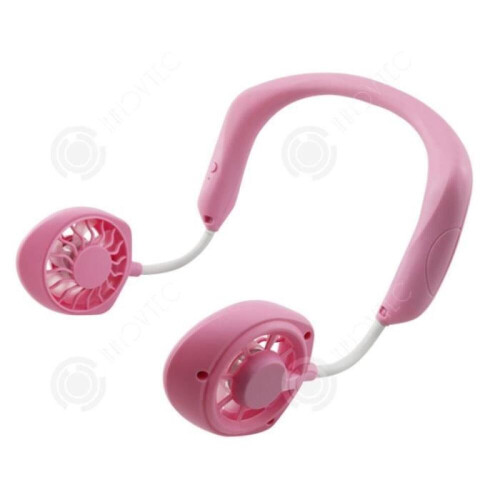Ventilatore piccolo - INN? - Modello da appendere - USB - 3 velocità - Rosa 1