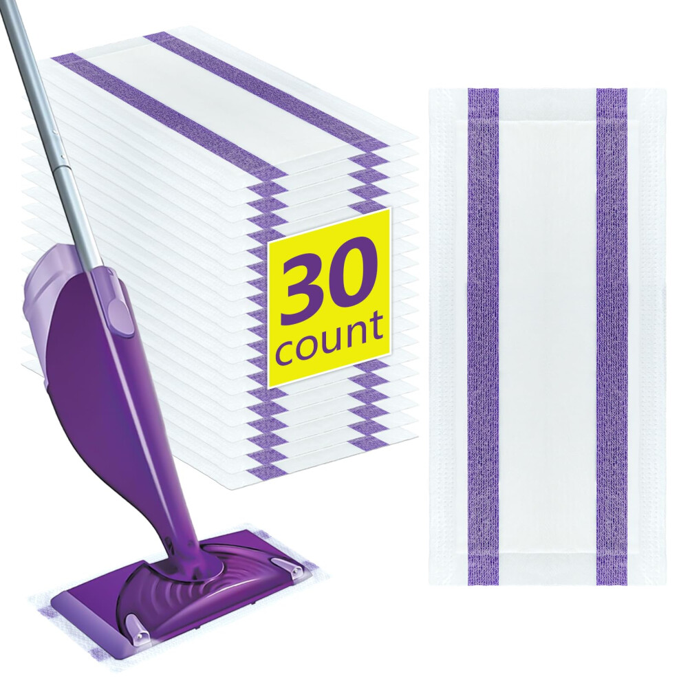 Juyltool 30 Pads Power Mop Refills For Flash Powermop?Floor Wipes For Flash